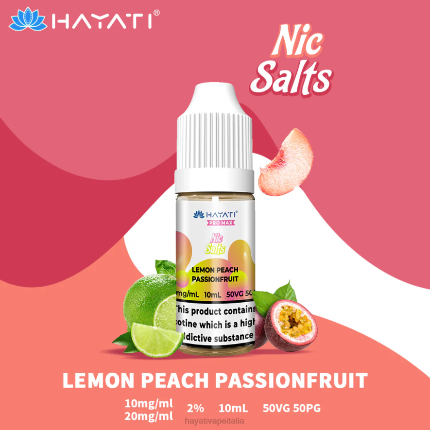 frutto della passione, limone e pesca