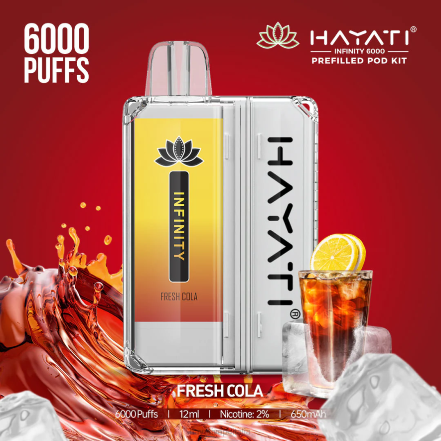 Hayati Infinity 6000 kit di capsule 6NH0149 Hayati store italia cola fresca