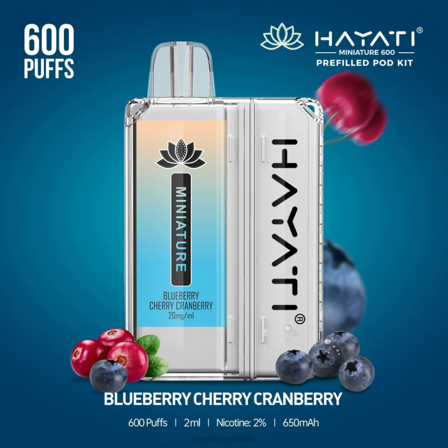 Hayati Miniature Kit da 600 capsule 6NH031 Hayati italia mirtillo ciliegia mirtillo