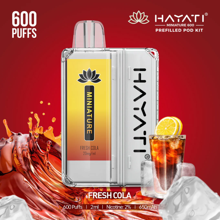 Hayati Miniature Kit da 600 capsule 6NH035 Hayati vape liquid cola fresca