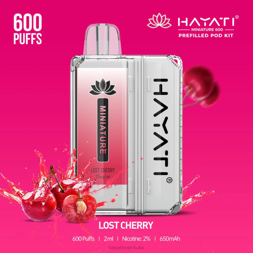 Hayati Miniature Kit da 600 capsule 6NH040 Hayati flavour list ciliegia perduta