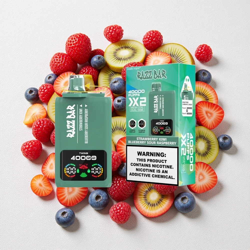 Fragola Kiwi_Mirtillo Lampone Acido Razz Bar 40000 Puffs Schermo Potenza Tipo-C Porta Fragola Kiwi_Mirtillo Lampone Acido Razz Bar 40000 Puffs Schermo Potenza Tipo-C Porta