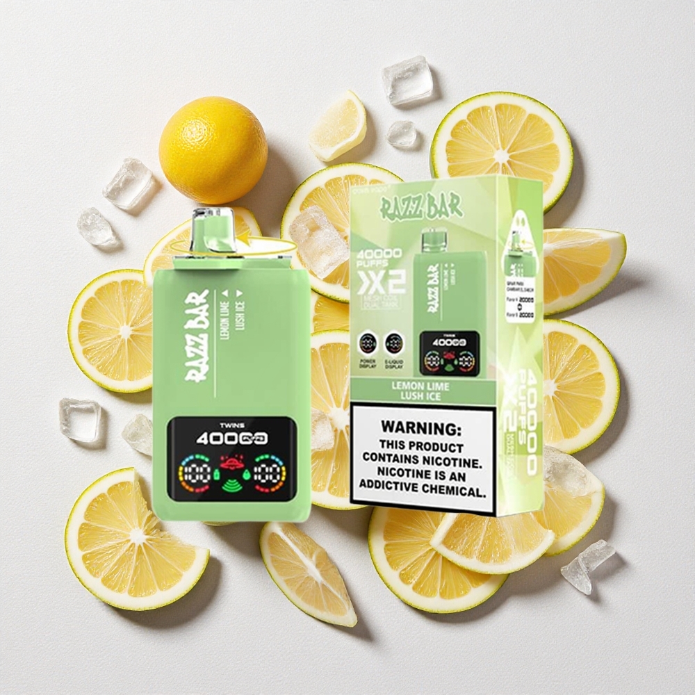 Lime Limone Ghiaccio Rigoglioso Razz Bar 40000 Puffs Sigaretta elettronica usa e getta Schermo Display Batteria 650 Mah Lime Limone Ghiaccio Rigoglioso Razz Bar 40000 Puffs Sigaretta elettronica usa e getta Schermo Display Batteria 650 Mah