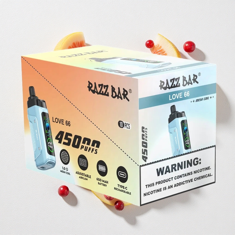 Amore 66 Razz Bar 45000 Puffs Bobina Mesh 1.0 Ohm