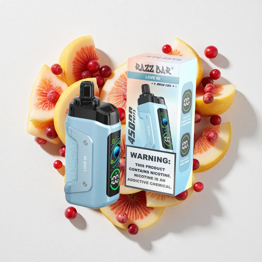 Amore 66 Razz Bar 45000 Puffs Bobina Mesh 1.0 Ohm