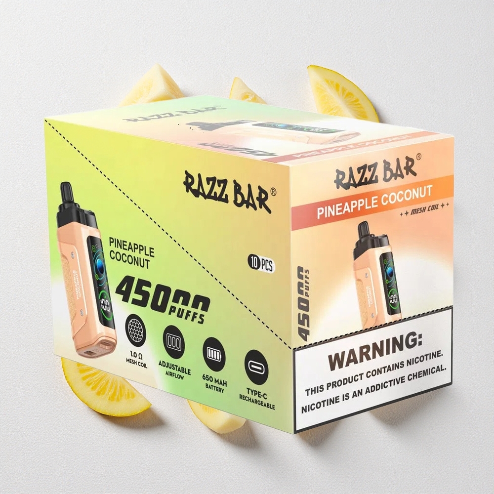 Ananas Cocco Razz Bar 45000 Puffs Ricaricabile Tipo-C
