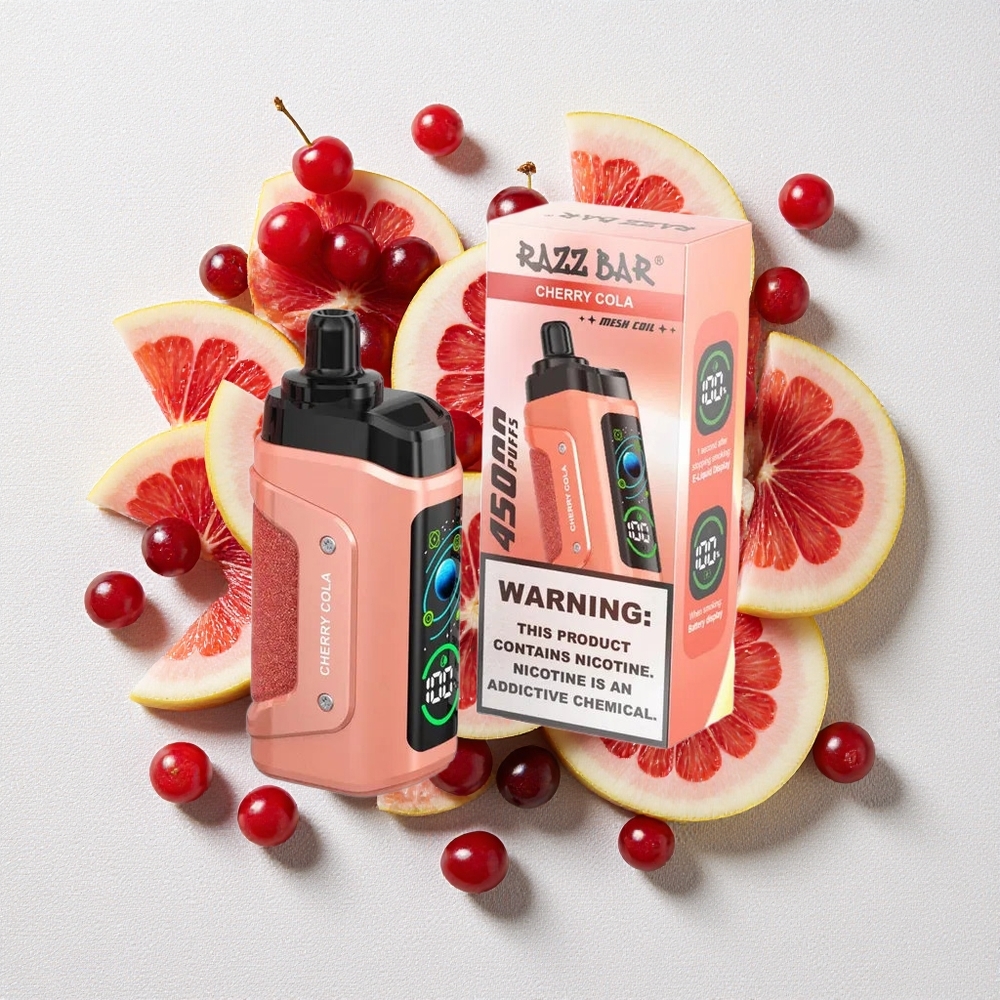 Ciliegia Cola Razz Bar 45000 Puffs Bobina Mesh 1.0 Ohm