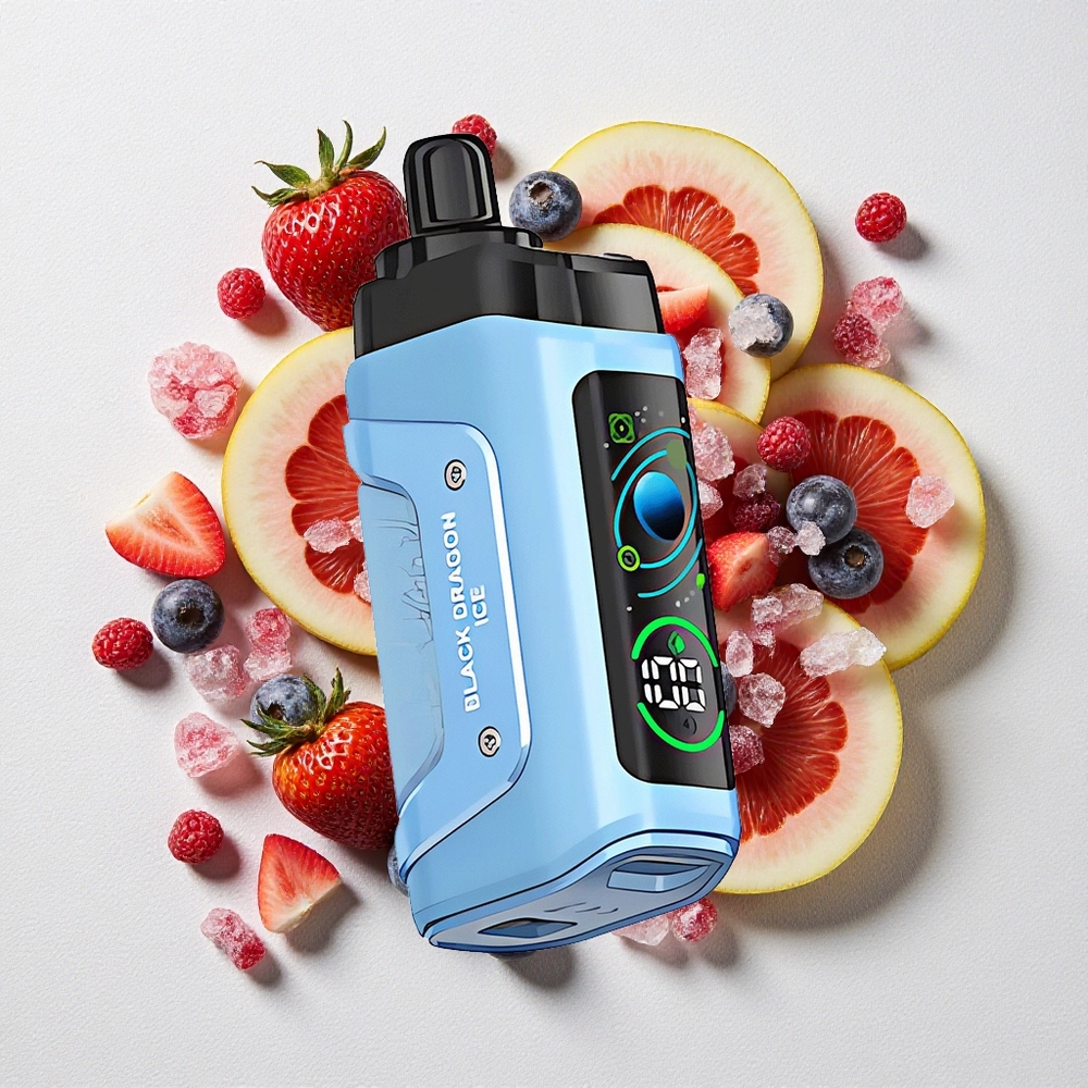 Drago Nero Ghiaccio Razz Bar 45000 Puffs Bobina Mesh 1.0 Ohm