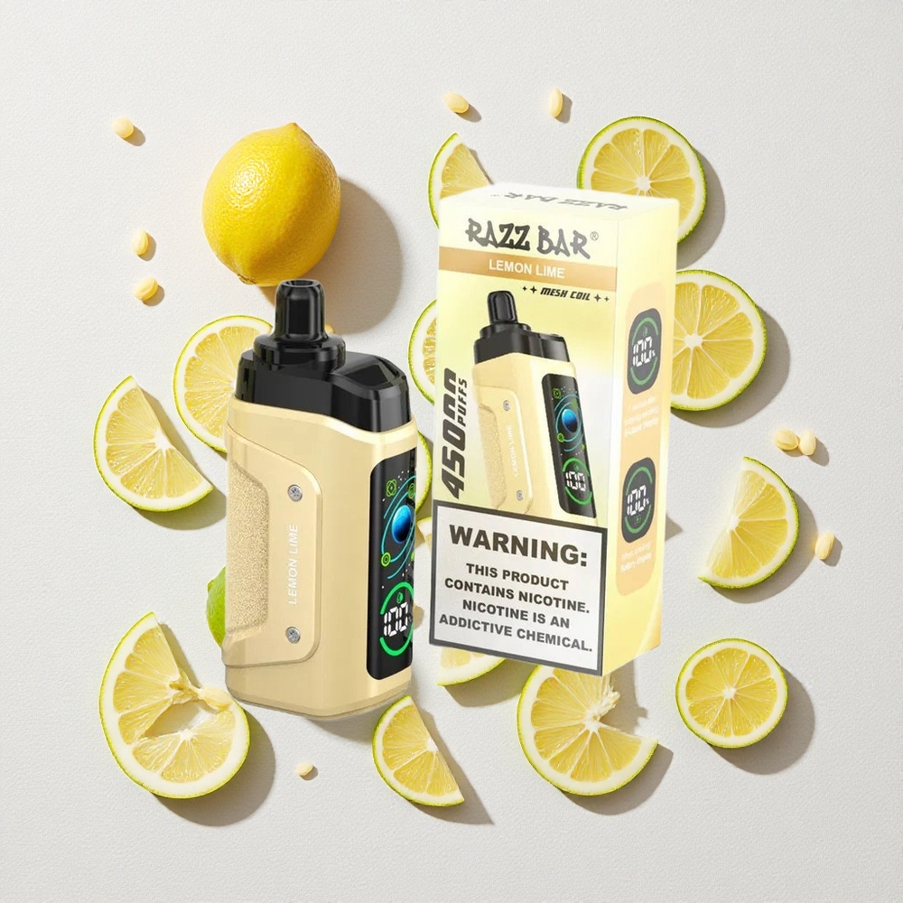 Limon Lime Razz Bar 45000 Puffs Bobina Mesh 1.0 Ohm