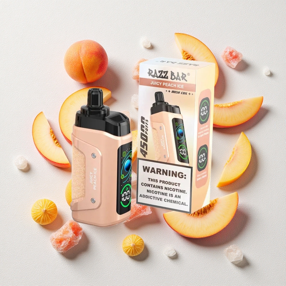 Pesca Ghiacciata Succosa Razz Bar 45000 Puffs Bobina Mesh 1.0 Ohm