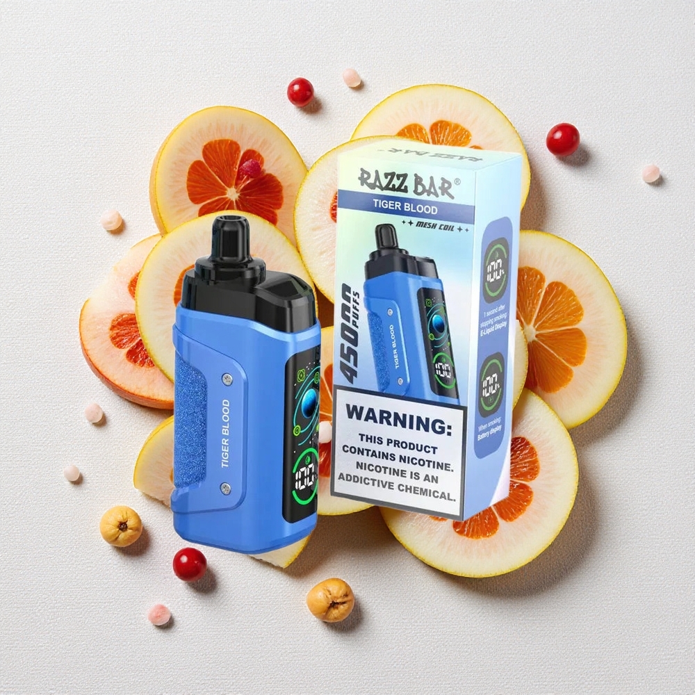 Sangue di Tigre Razz Bar 45000 Puffs Bobina Mesh 1.0 Ohm