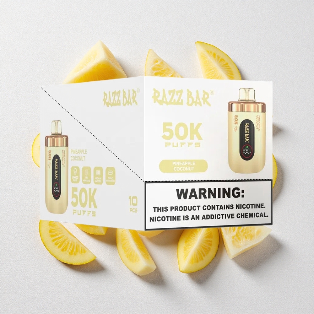 Ananas Cocco Razz Bar 50K Puffs Ricaricabile Tipo-C