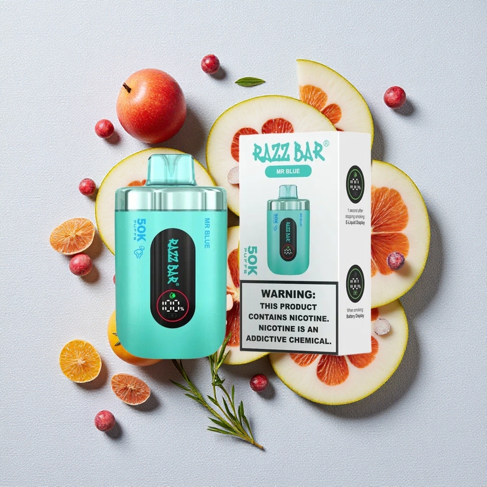 Blu Mr Razz Bar 50000 Puffs Bobina Mesh 1.0 Ohm