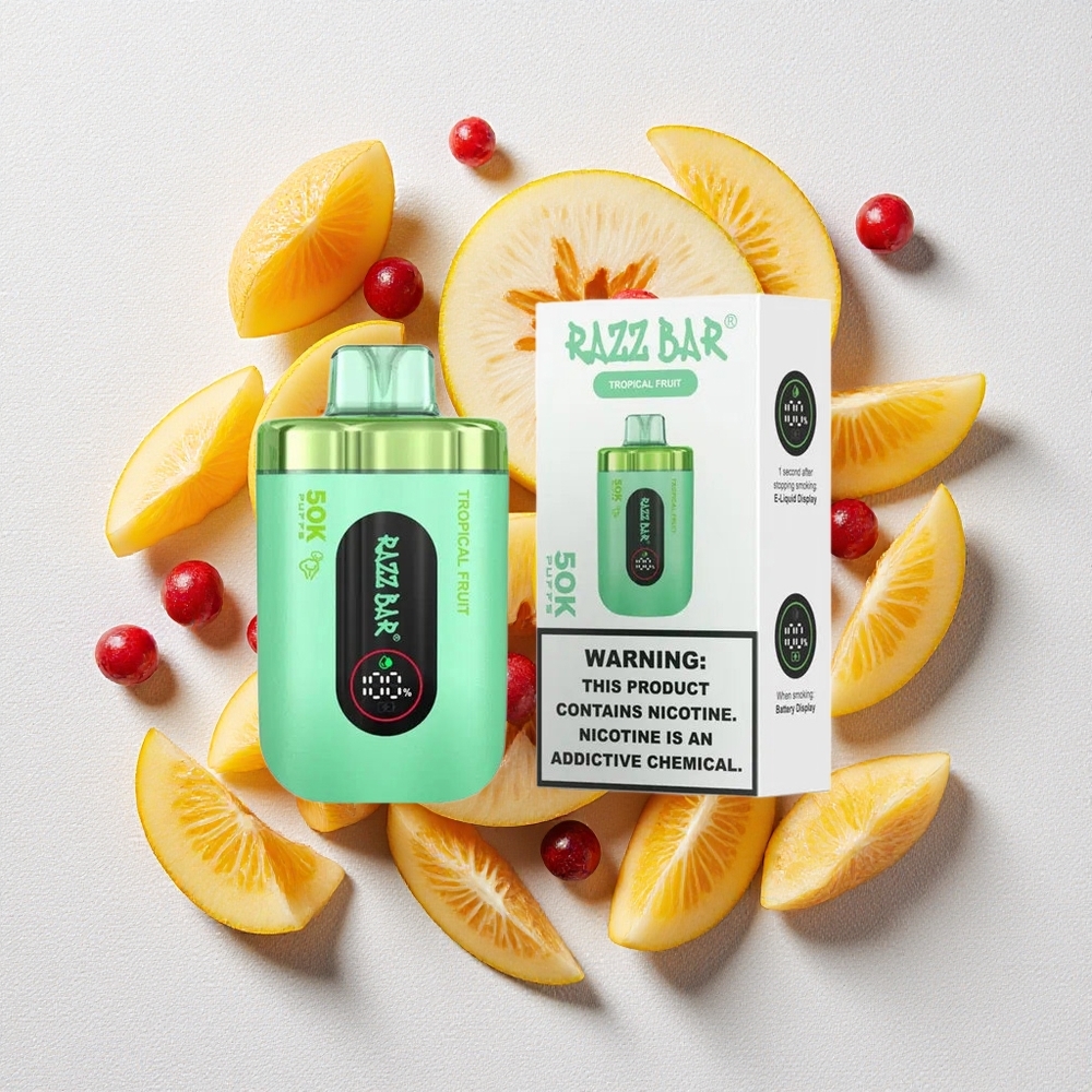 Frutta Tropicale Razz Bar 50K Puffs 50000 Puffs Ricaricabile