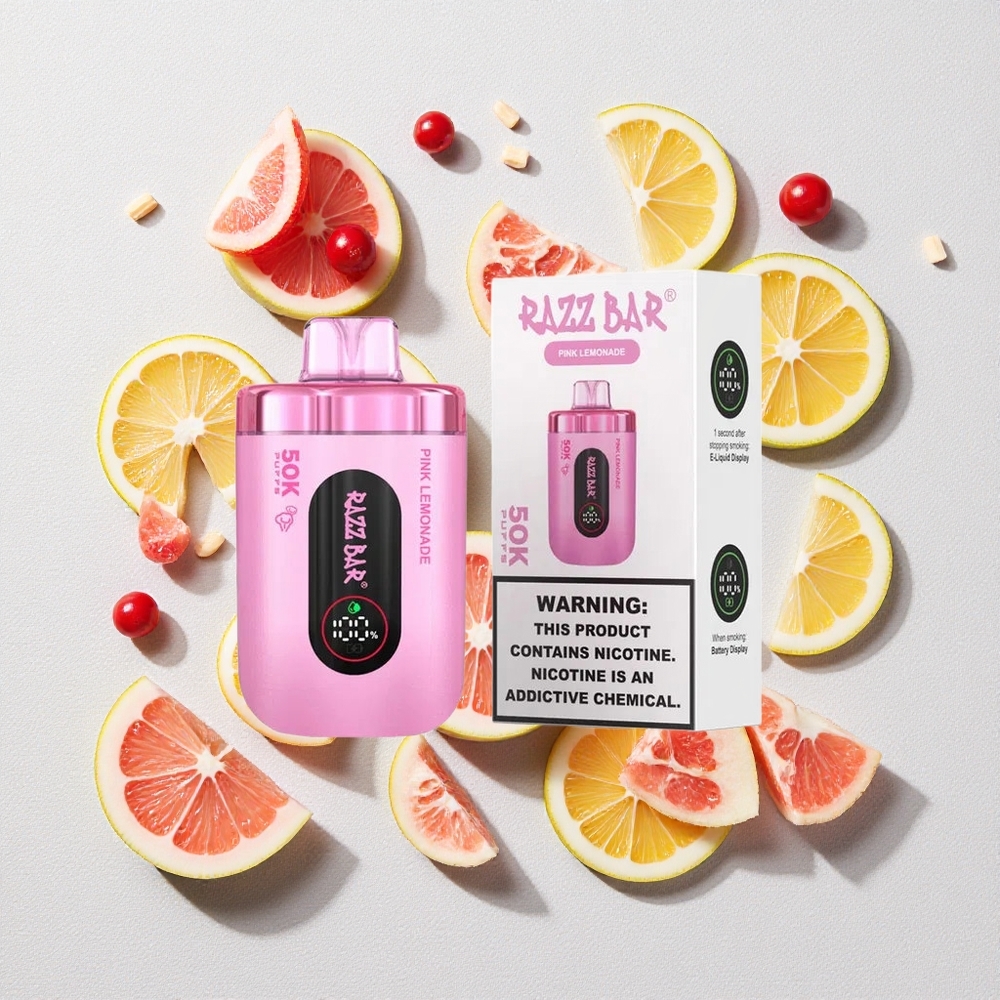 Limonata Rosa Razz Bar 50K Puffs Ricaricabile Tipo-C