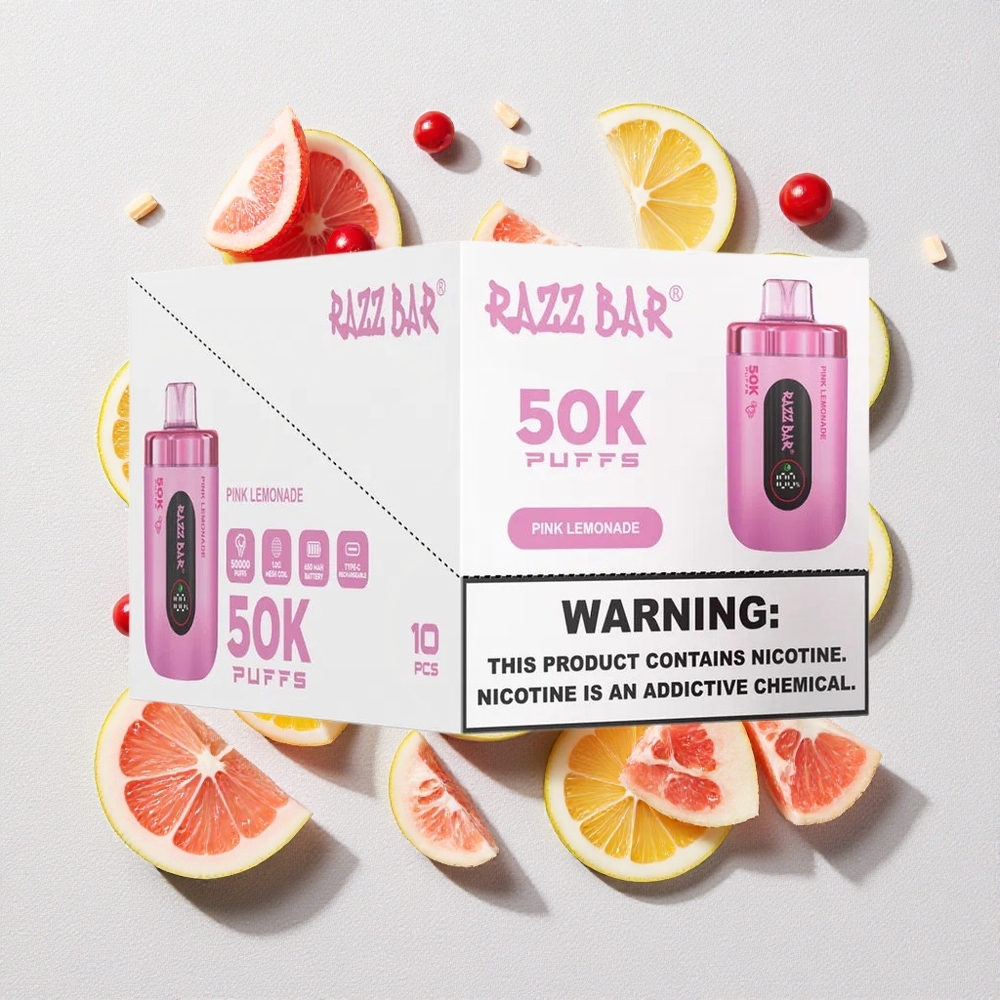 Limonata Rosa Razz Bar 50K Puffs Ricaricabile Tipo-C