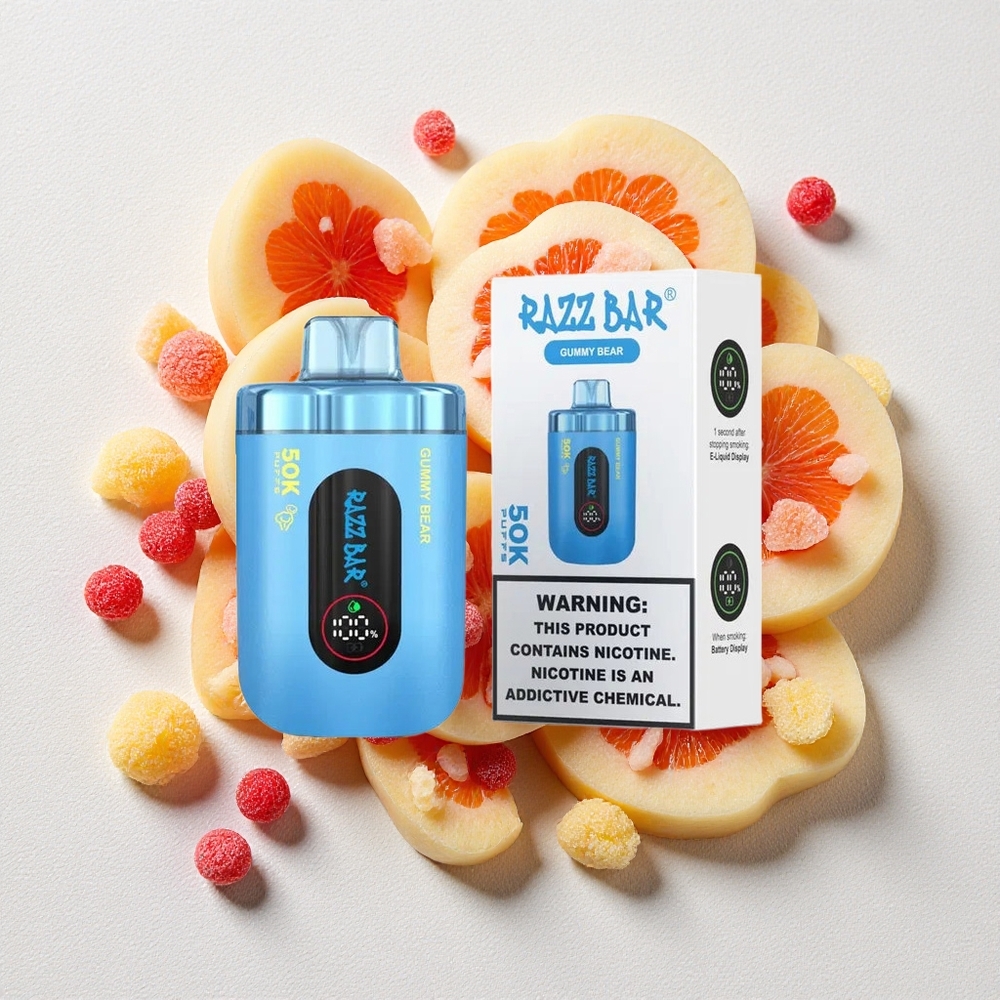 Orso Gommoso Razz Bar 50000 Puffs 1.0 Ohm Mesh Batteria 650 Mah