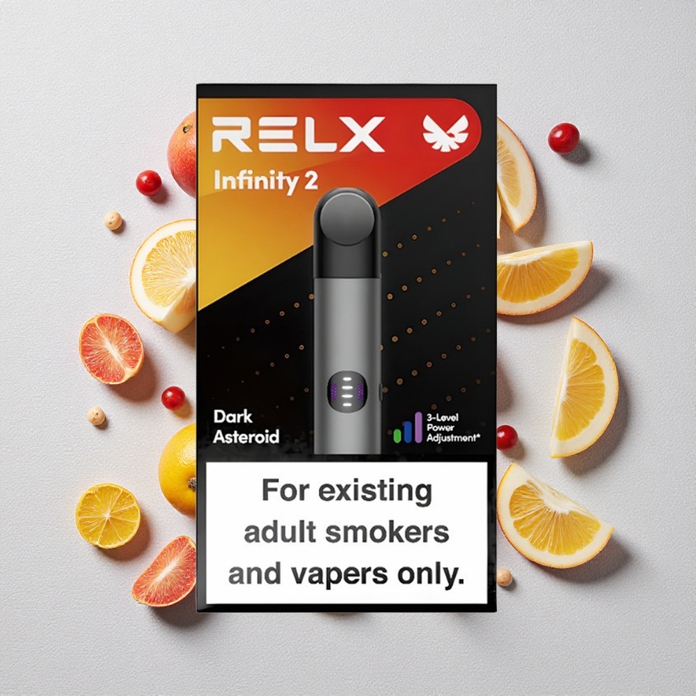 Grigio RELX Infinity 2 Dispositivo di Vapo 650 Puffs 1.9 ml Capacità Pod