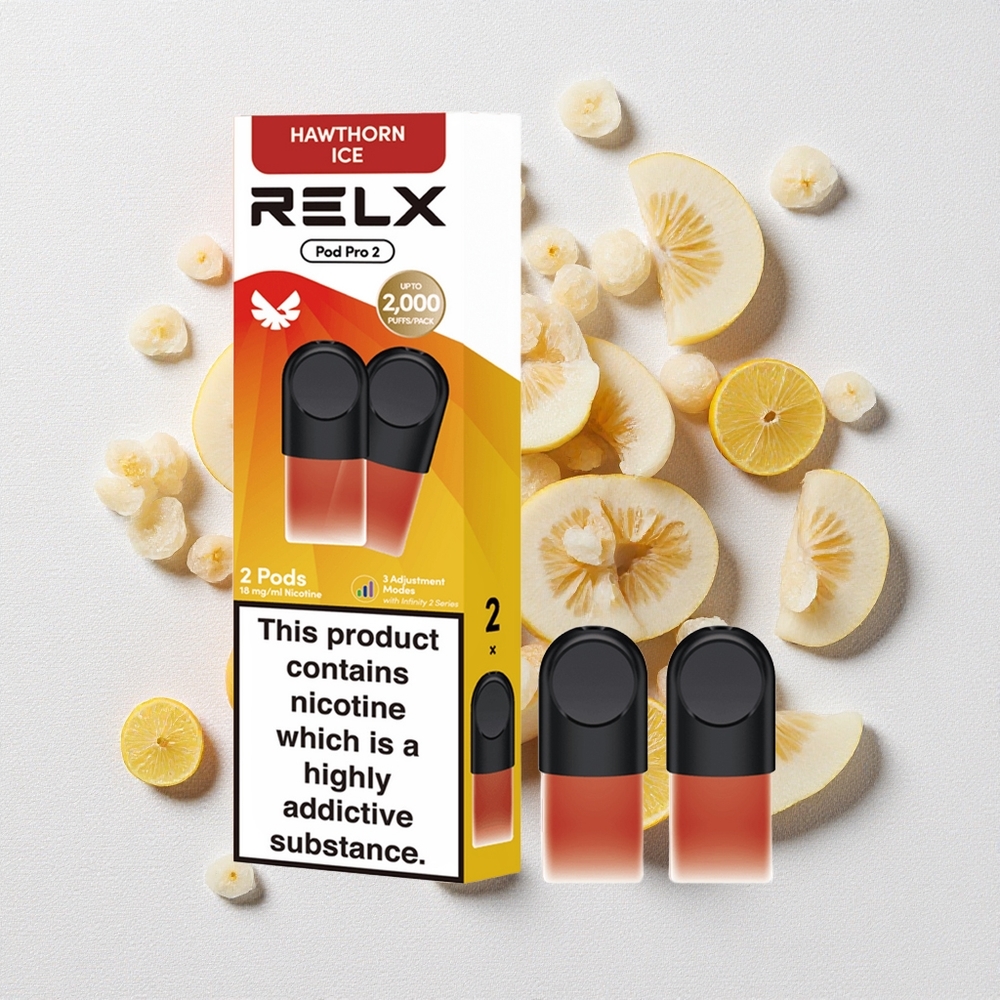Biancospino Ghiaccio RELX Pod Pro 2 600 Puffs 1,8% Nicotina