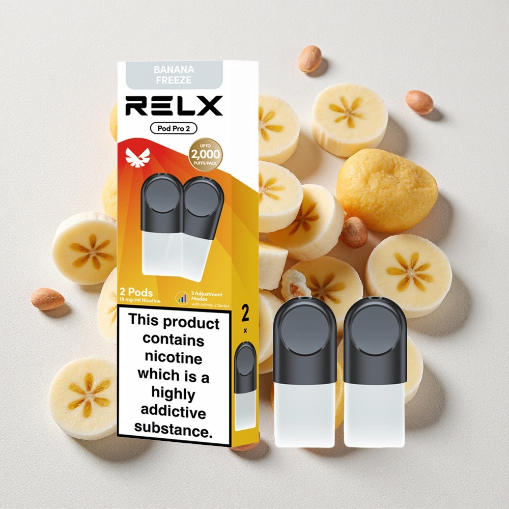 Gelato Banana RELX Pod Pro 2 600 Puffs 1.8% Nicotina