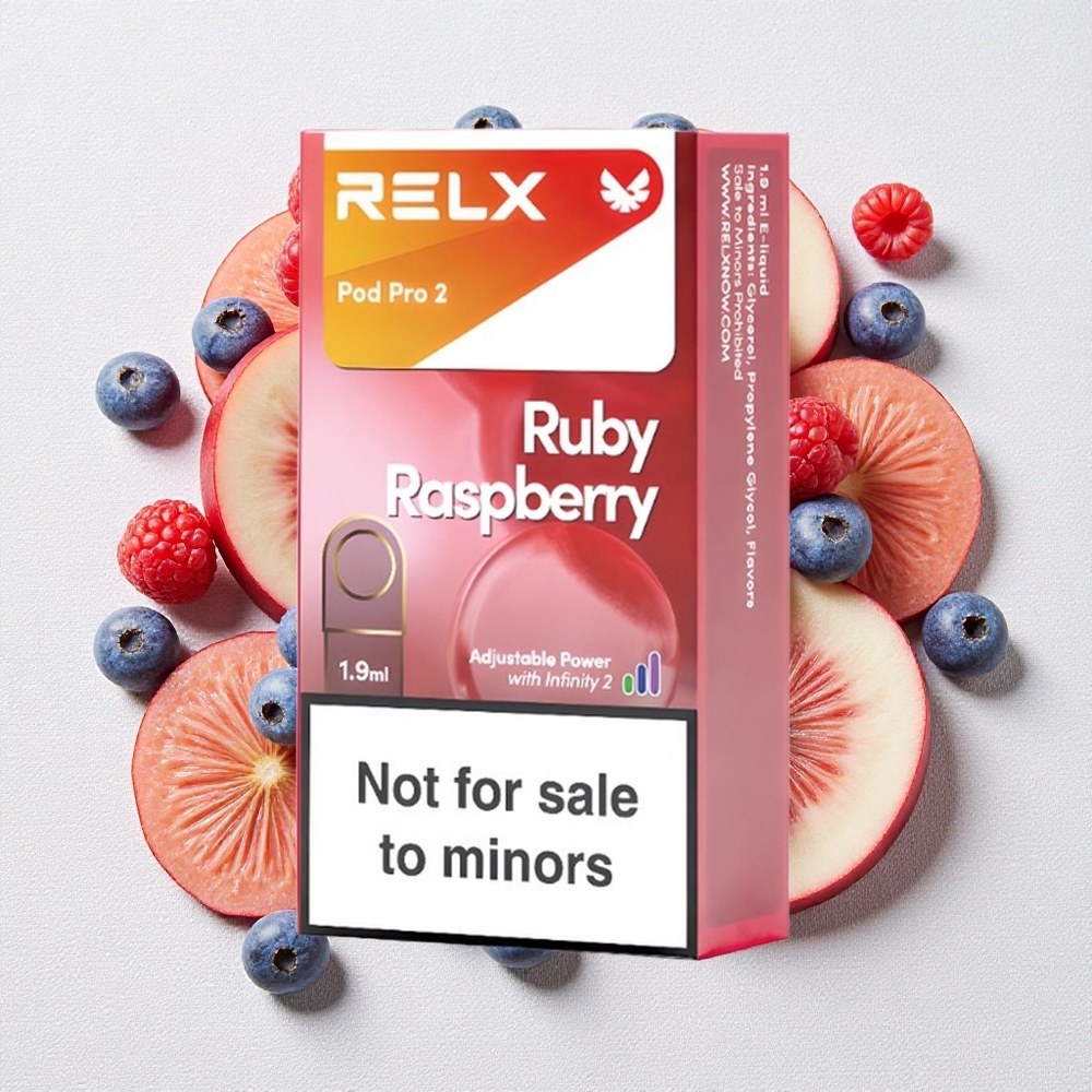 Lampone Blu RELX Pod Pro 2 600 Puffs Capacità 1.9ml