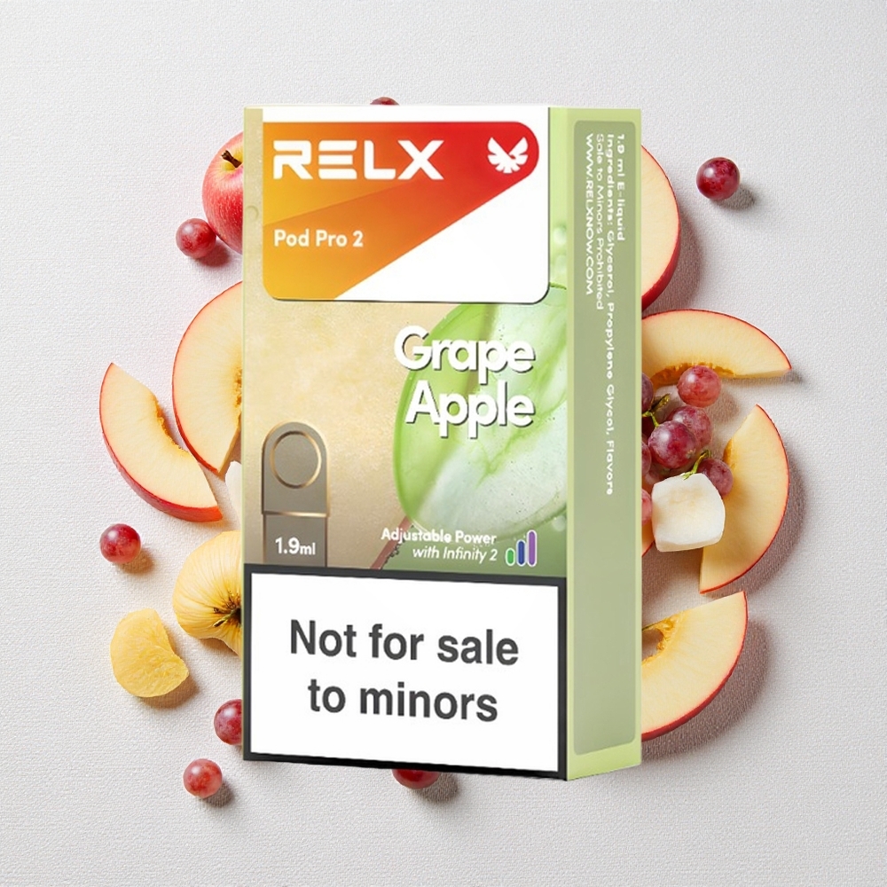 Uva Mela RELX Pod Pro 2 600 Puffs Senza Nicotina 1.9ml