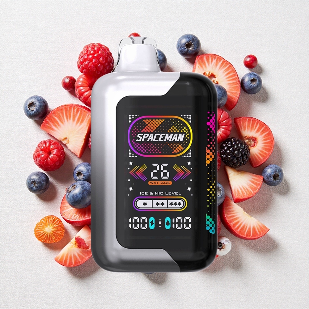 Mora Lampone SMOK SPACEMAN SP40000 Da 40000 Puffs Capacità 20ml