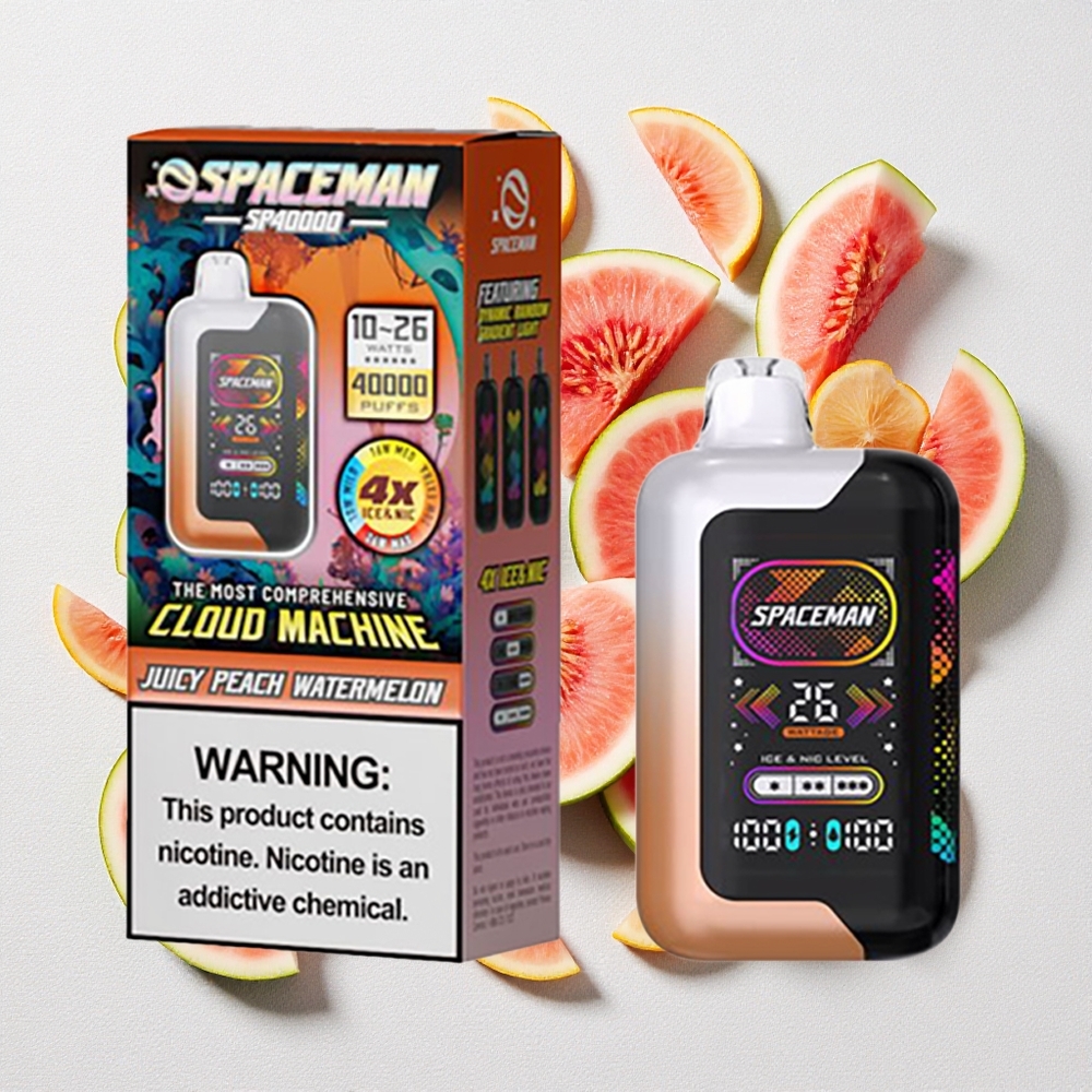 Pesca Succosa Anguria SMOK SPACEMAN SP40000 40000 Puffs Capacità Liquido 20ml