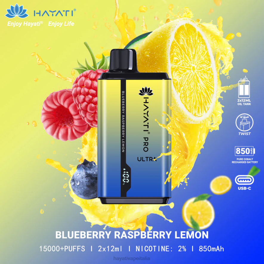mirtillo lampone limone