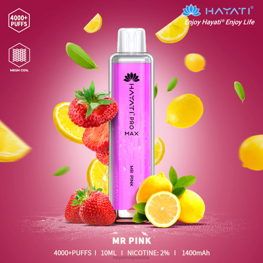 Hayati Pro Max monouso 6NH0135 Hayati vape liquid signor rosa