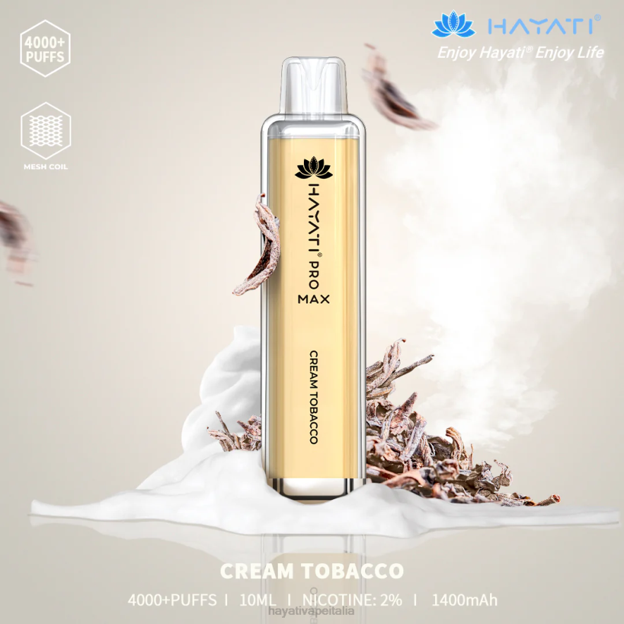 Hayati Pro Max monouso 6NH0136 Hayati vape near me tabacco cremoso