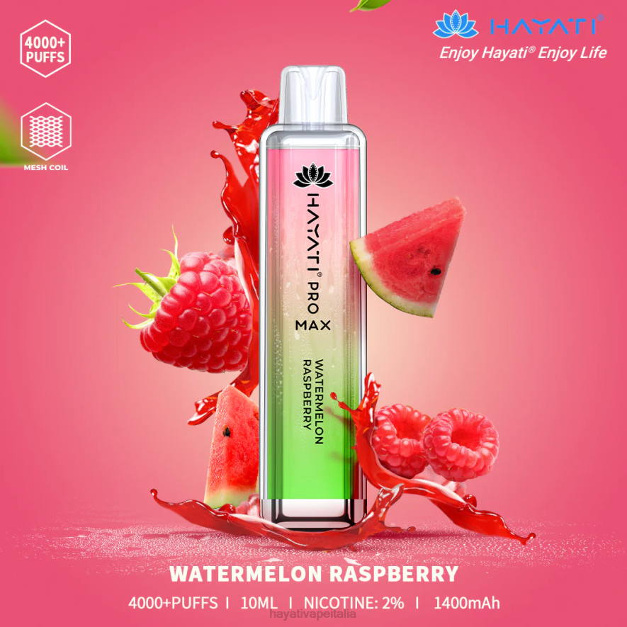 Hayati Pro Max monouso 6NH0143 Hayati vape italia lampone anguria
